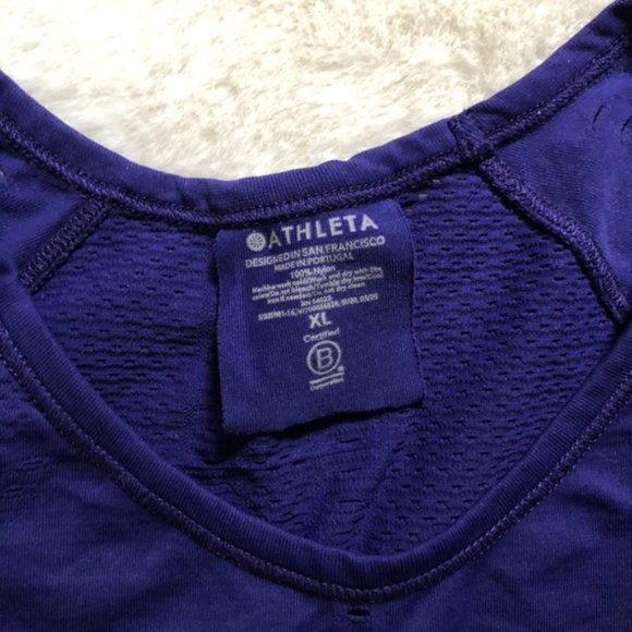 Athleta Women's Short Sleeve Tee - Deep Blue - Picture 3 of 4